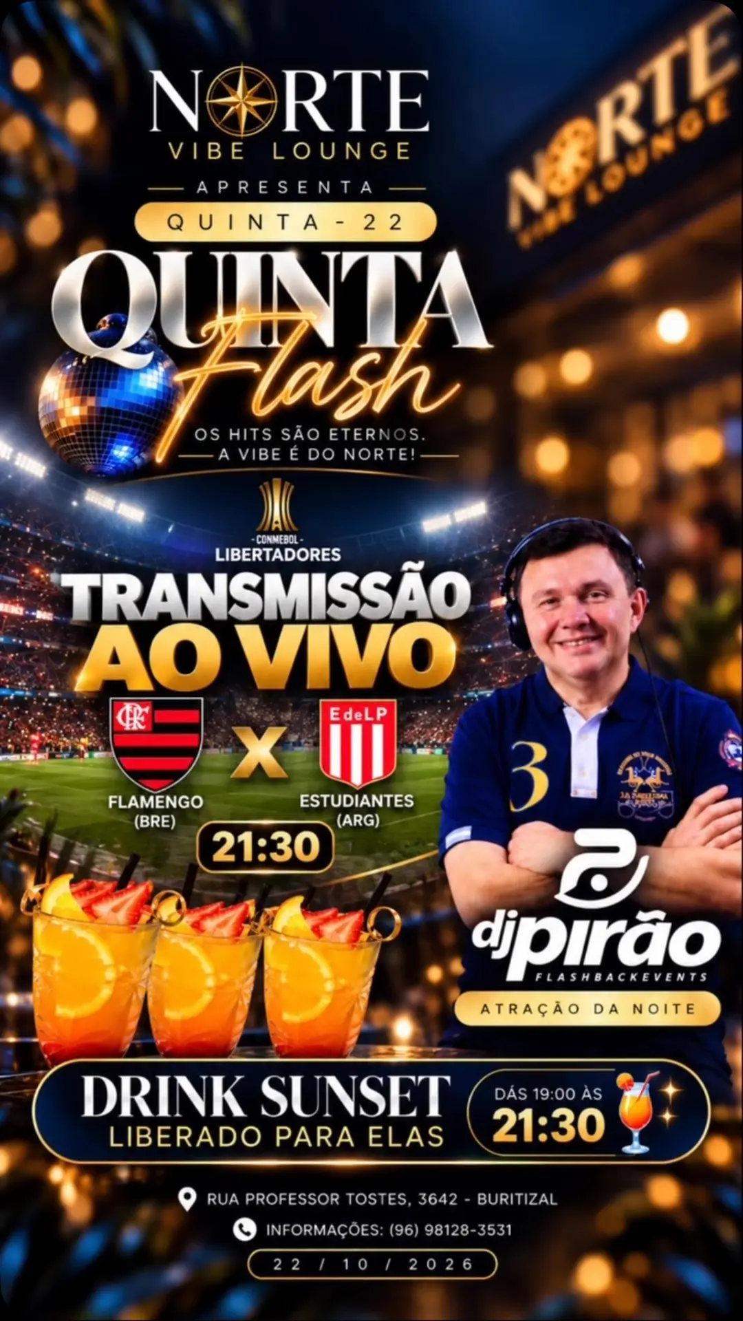 Flyer de Dj Pirão