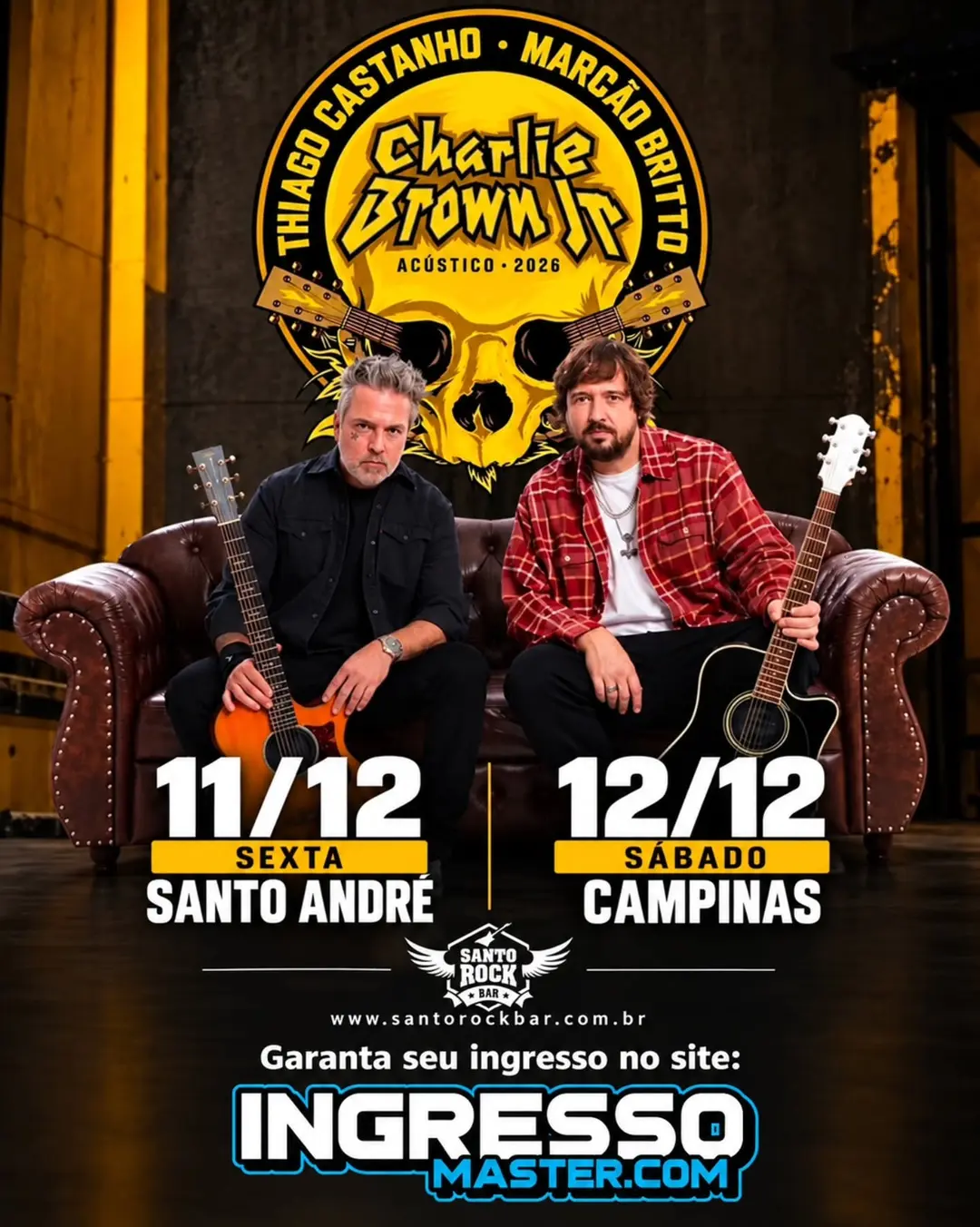 Flyer de Marcão Britto e Thiago Castanho