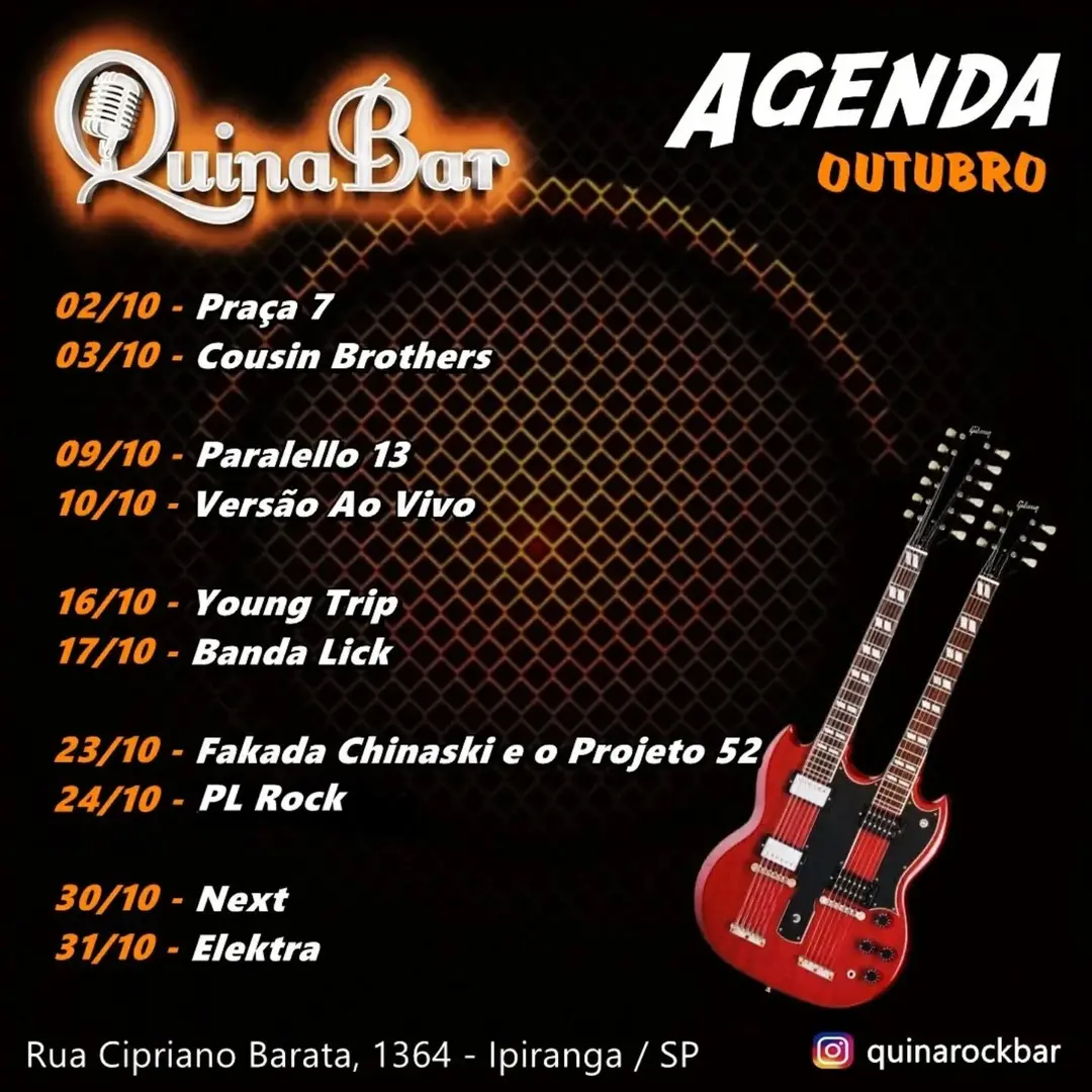 Flyer de Fakada Chinaski e o Projeto 52