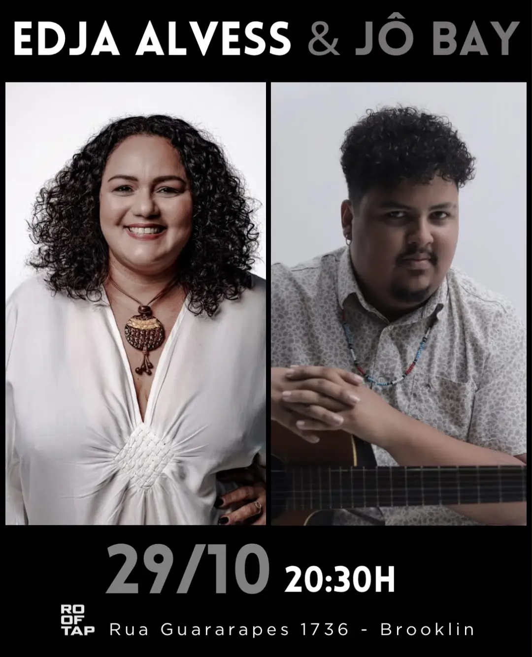 Flyer de Edja Alvess e Jô Bay