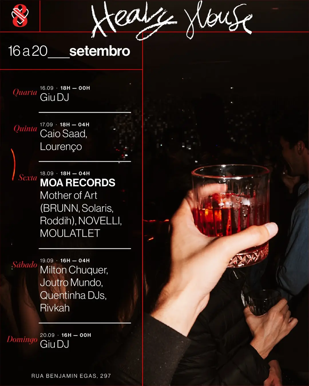 Flyer de Caio Saad e lourencobaagra