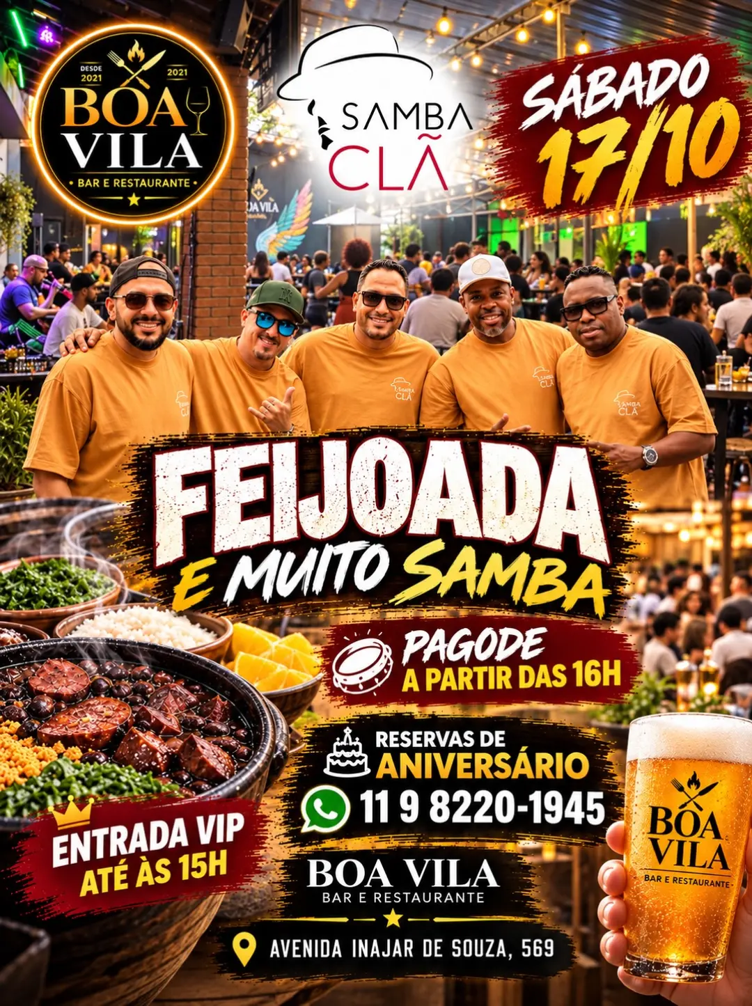 Flyer de Samba Clã