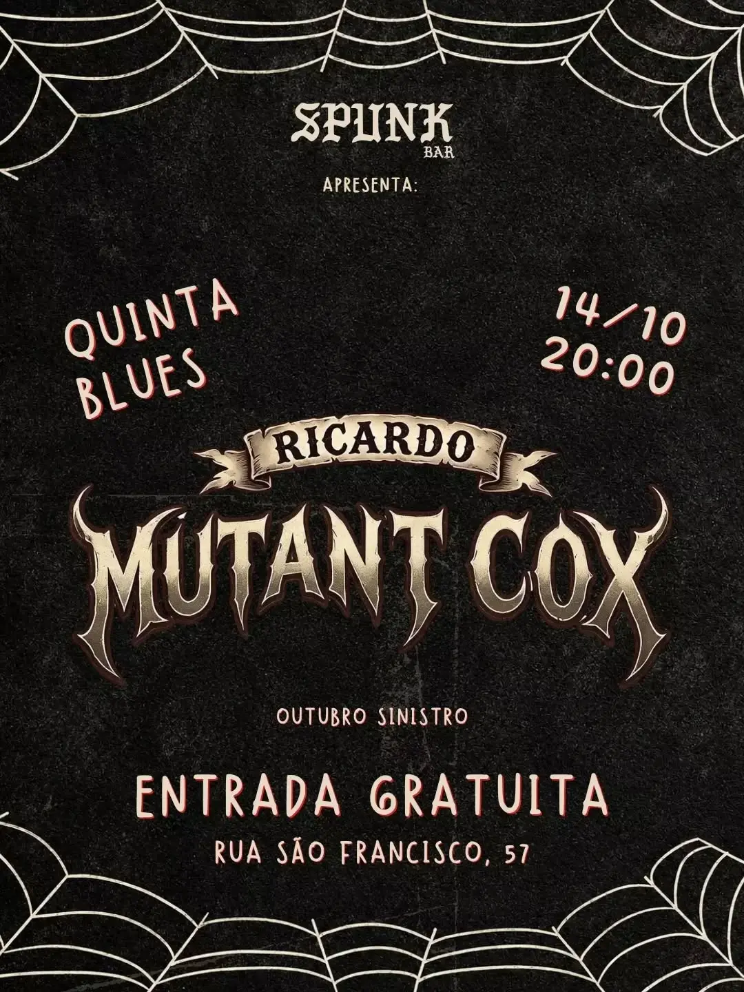 Flyer de Ricardo MUTANT COX