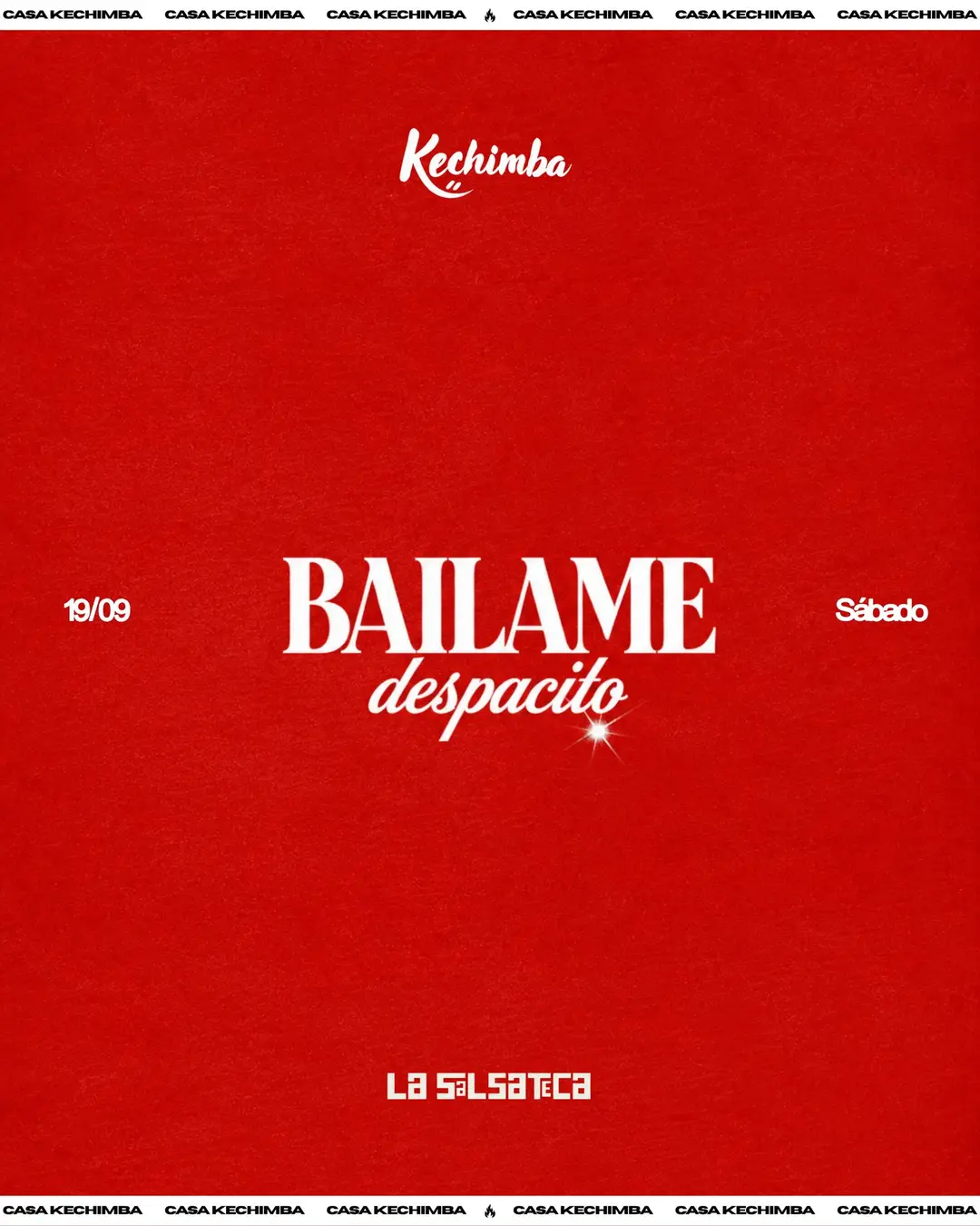 Flyer de La Salsateca