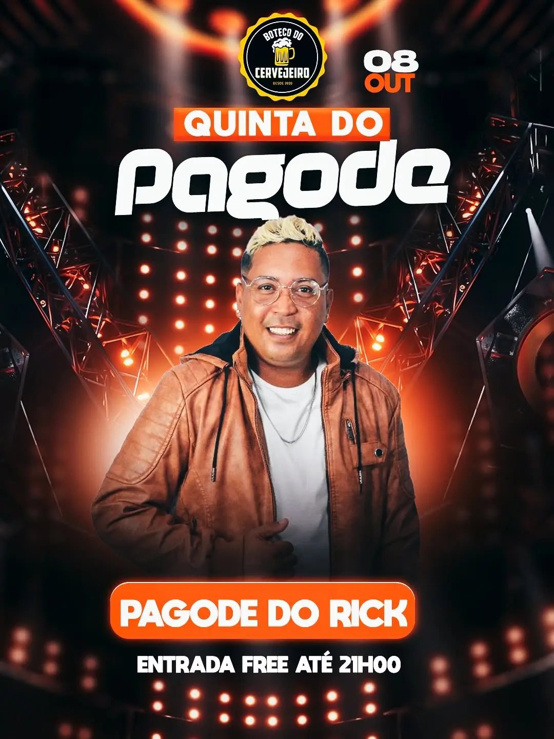 Flyer de Pagode do Rick