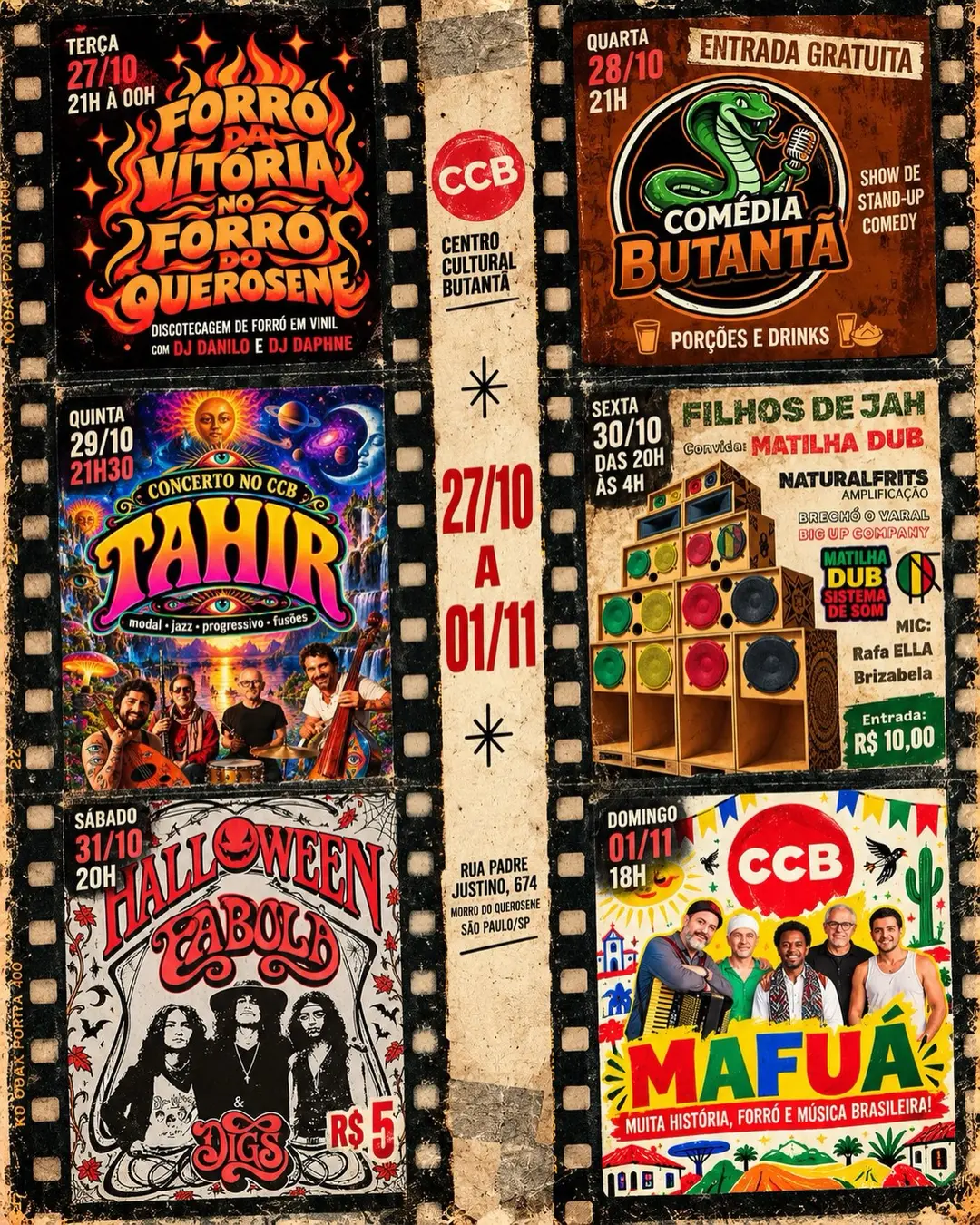 Flyer de Filhos de Jah convida Matilha Dub
