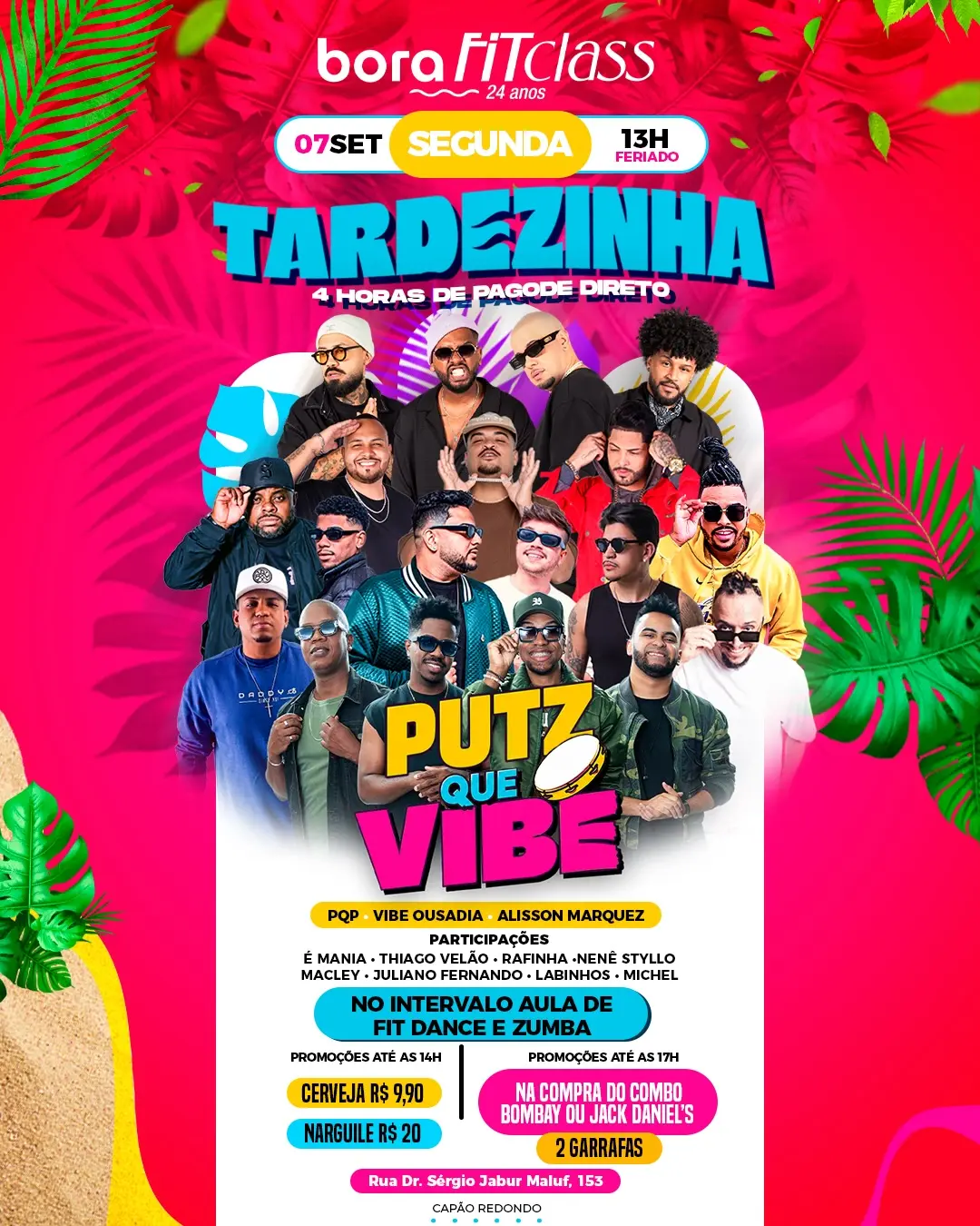 Flyer de É Mania, Rafinha, Alisson Marquez e mais 9 artistas