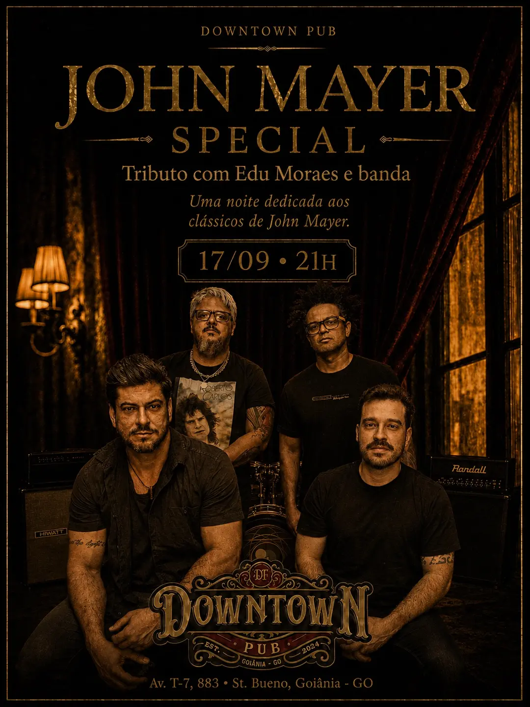 Flyer de John Mayer Special e Edu Moraes