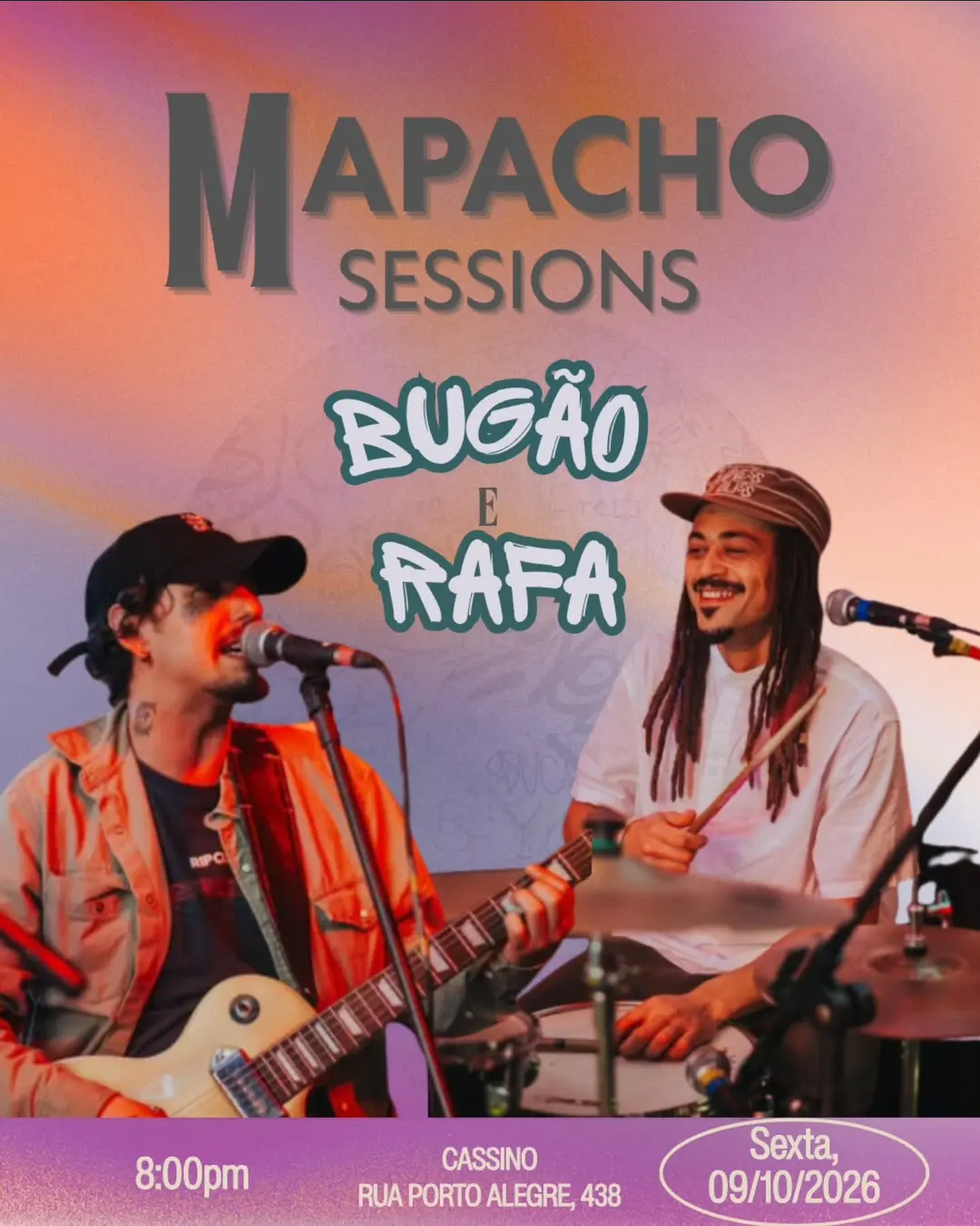Flyer de Bugão e Rafa