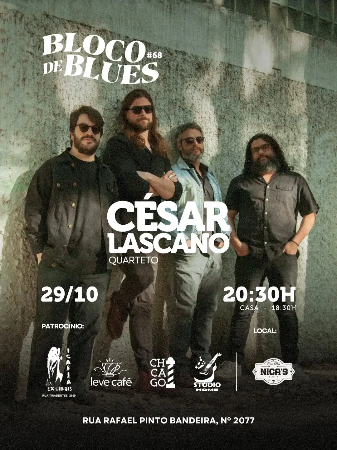 Flyer de César Lascano