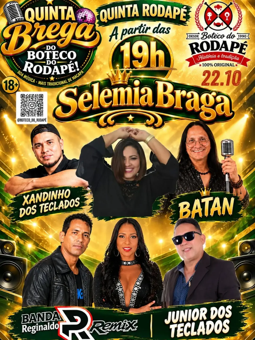 Flyer de Batan, JUNIOR DOS TECLADOS e mais 5 artistas