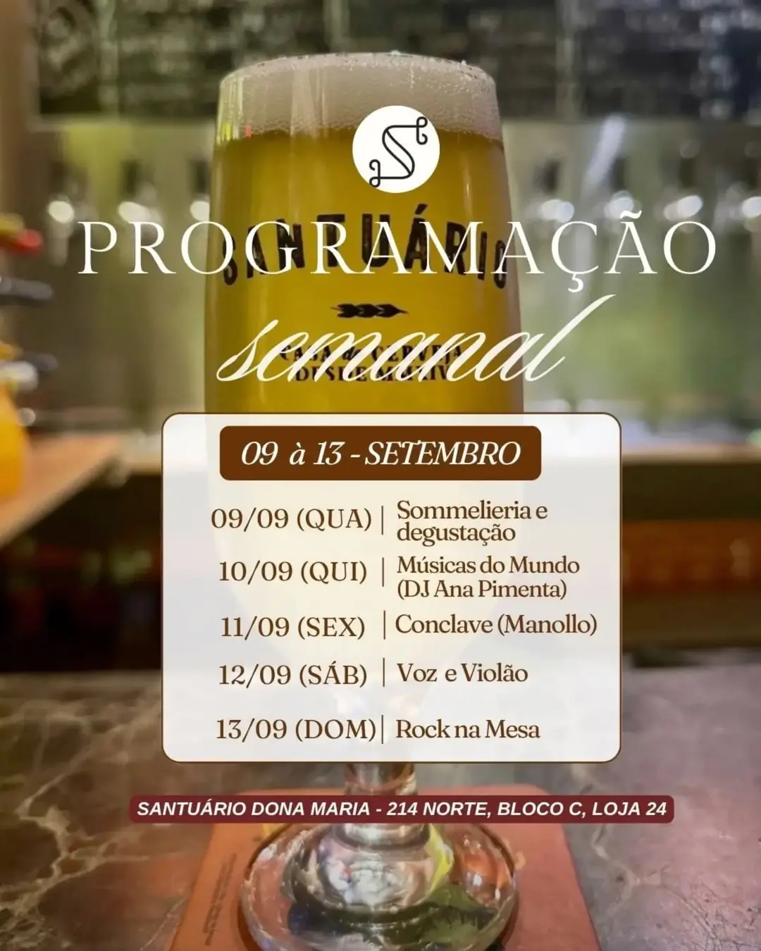 Flyer de Rock na Mesa