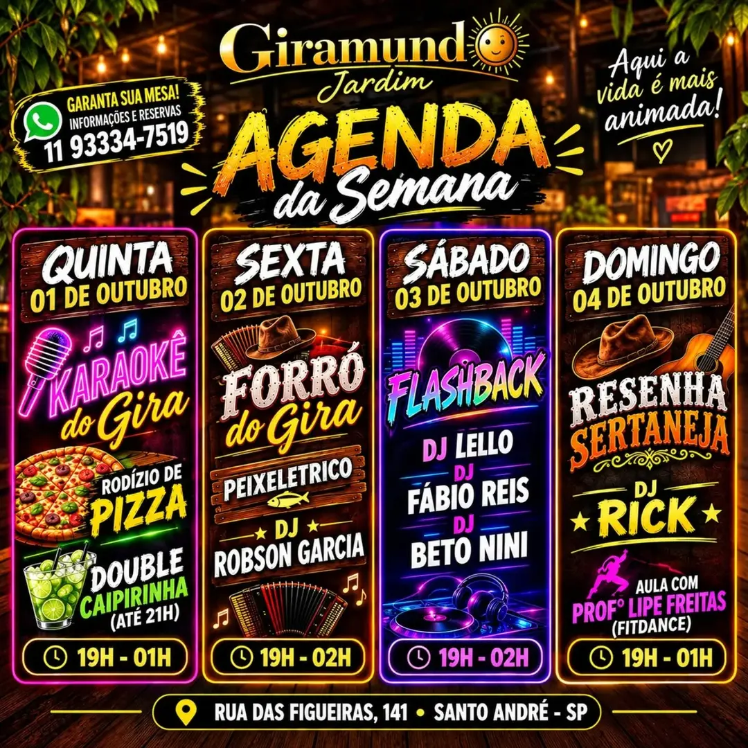 Flyer de Peixelétrico Oficial, Forró do Gira e DJ Robson Garcia