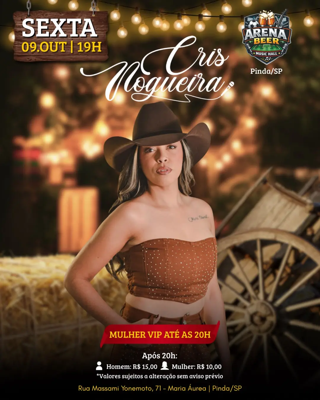 Flyer de Cris Nogueira