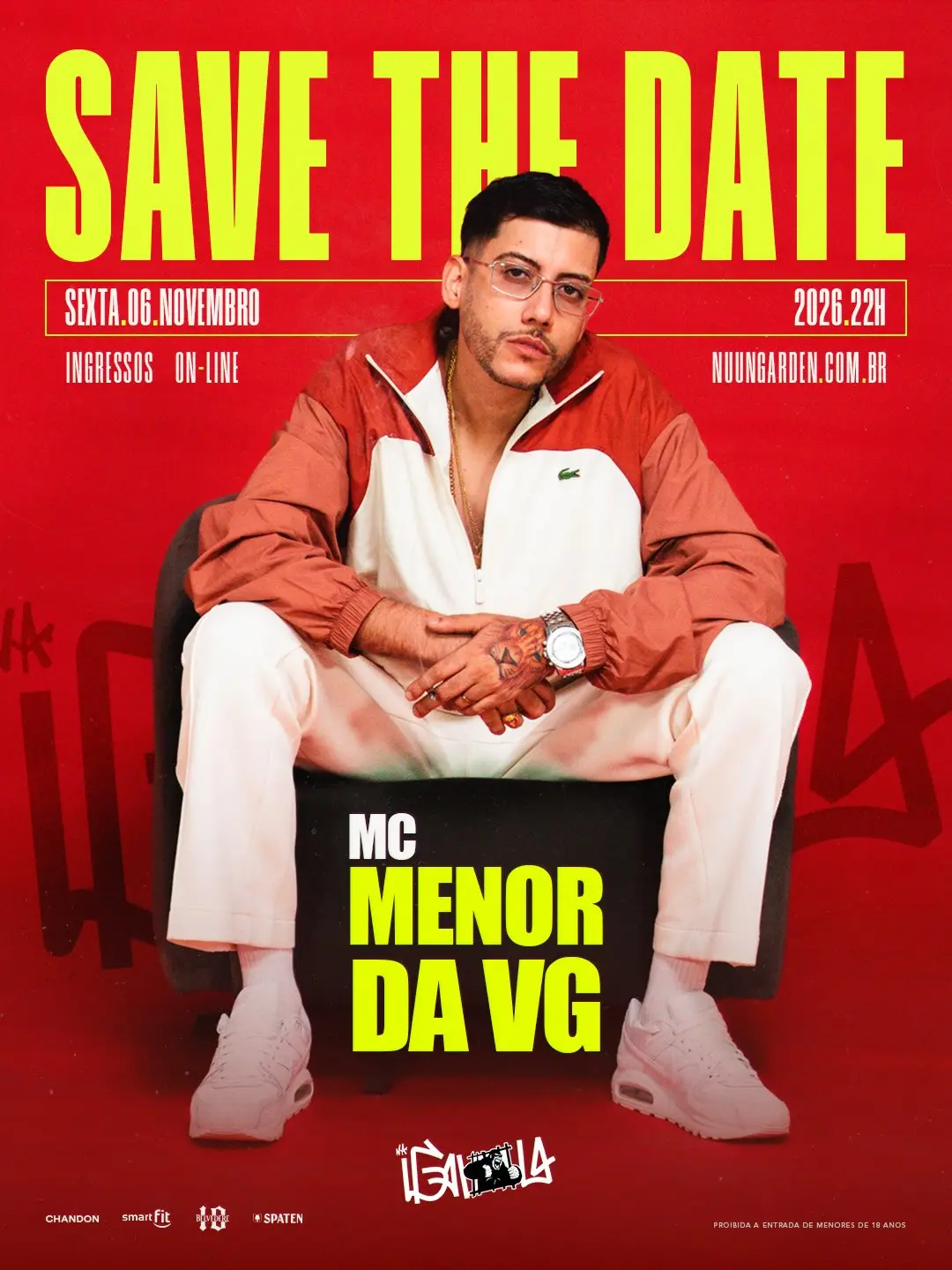 Flyer de MC Menor da VG
