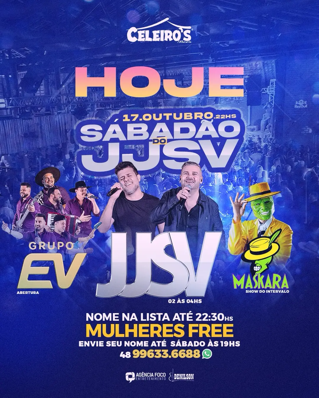 Flyer de DJ Maskara e Grupo EV