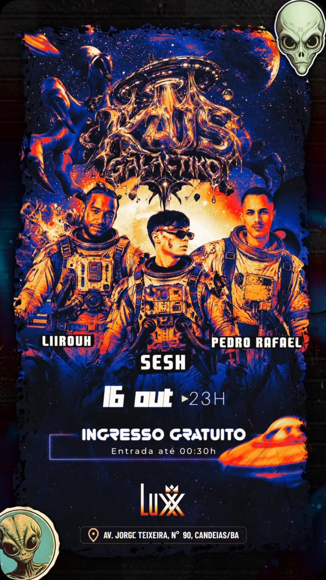 Flyer de GALACTIKO