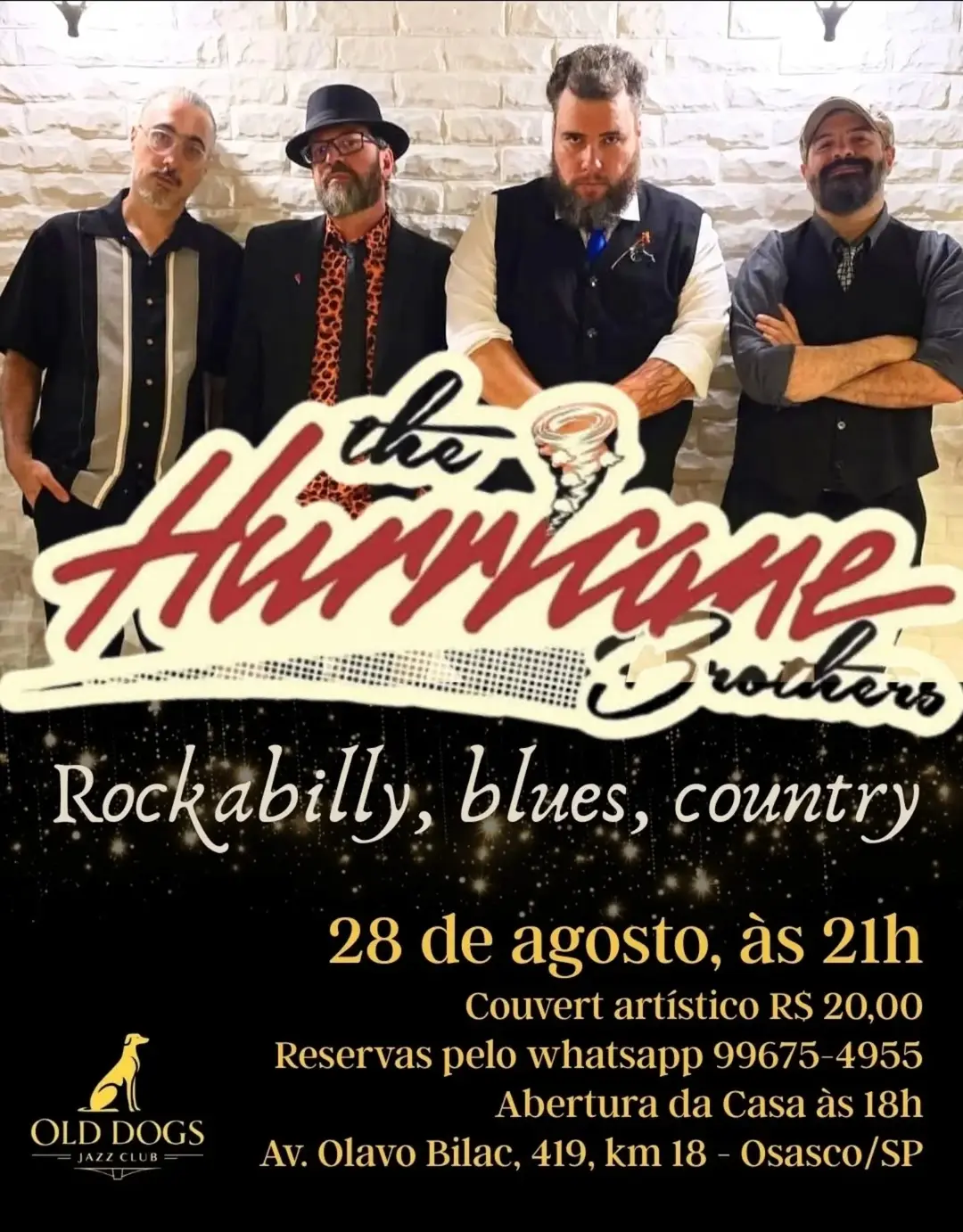 Flyer de The Hurricane Brothers