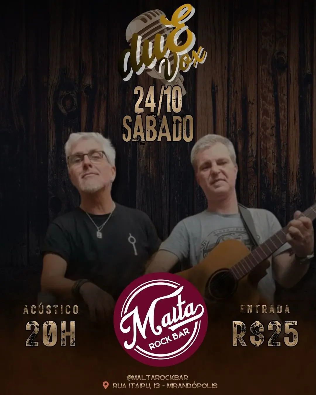 Flyer de Due Vox