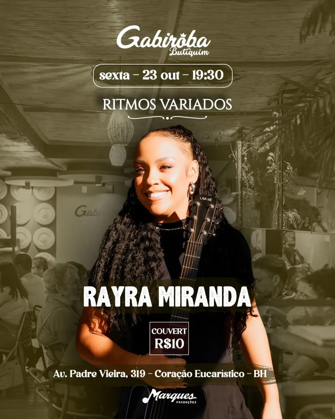 Flyer de Rayra Miranda