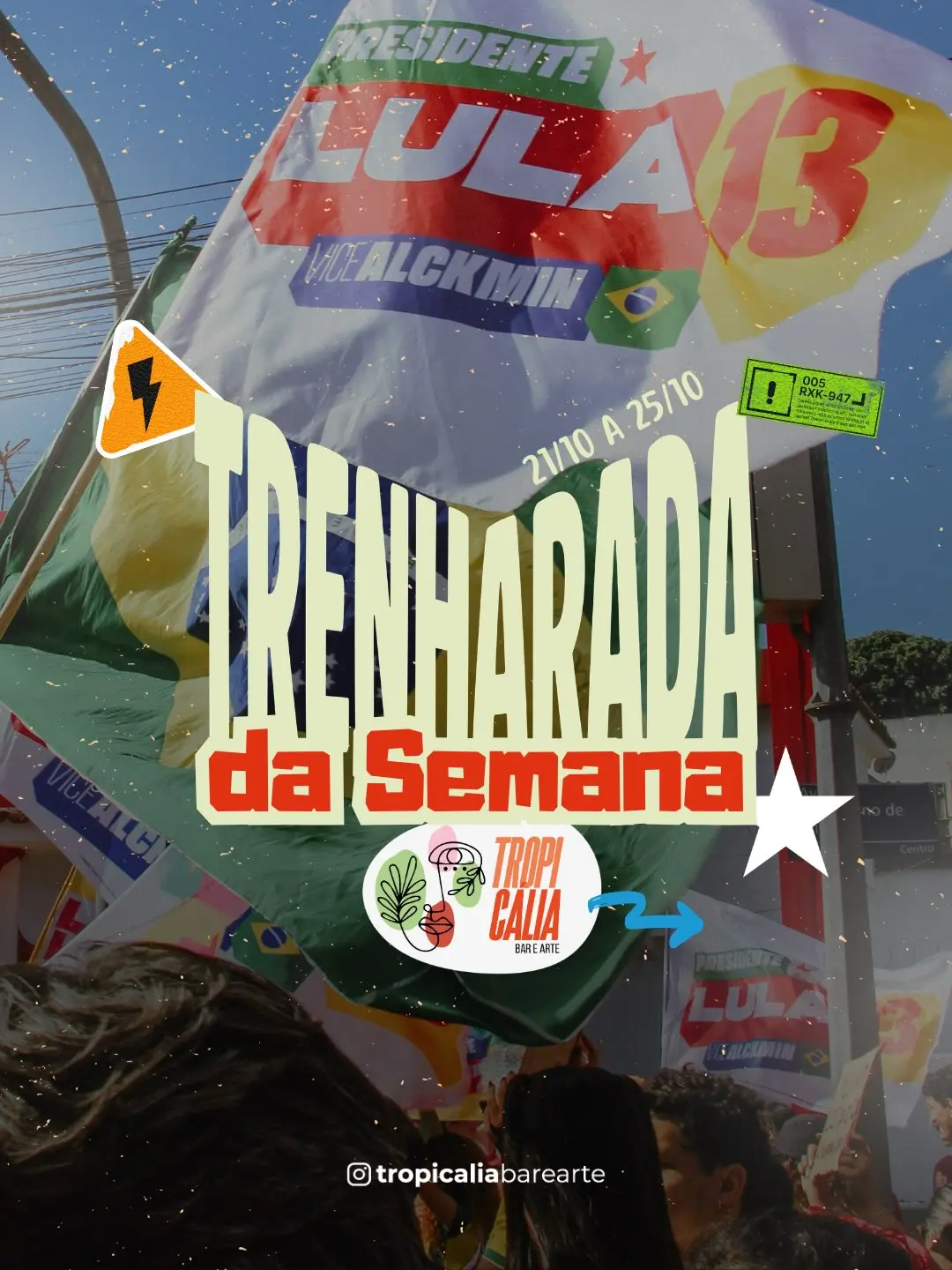 Flyer de Dj tio malabarista e Dj Ju Alamino