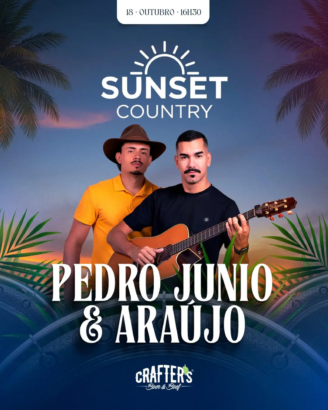 Flyer de Pedro Junio e Araújo