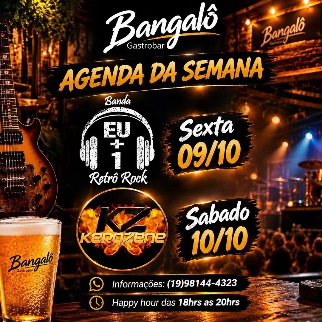 Flyer de Banda Kerozene e Eu+1