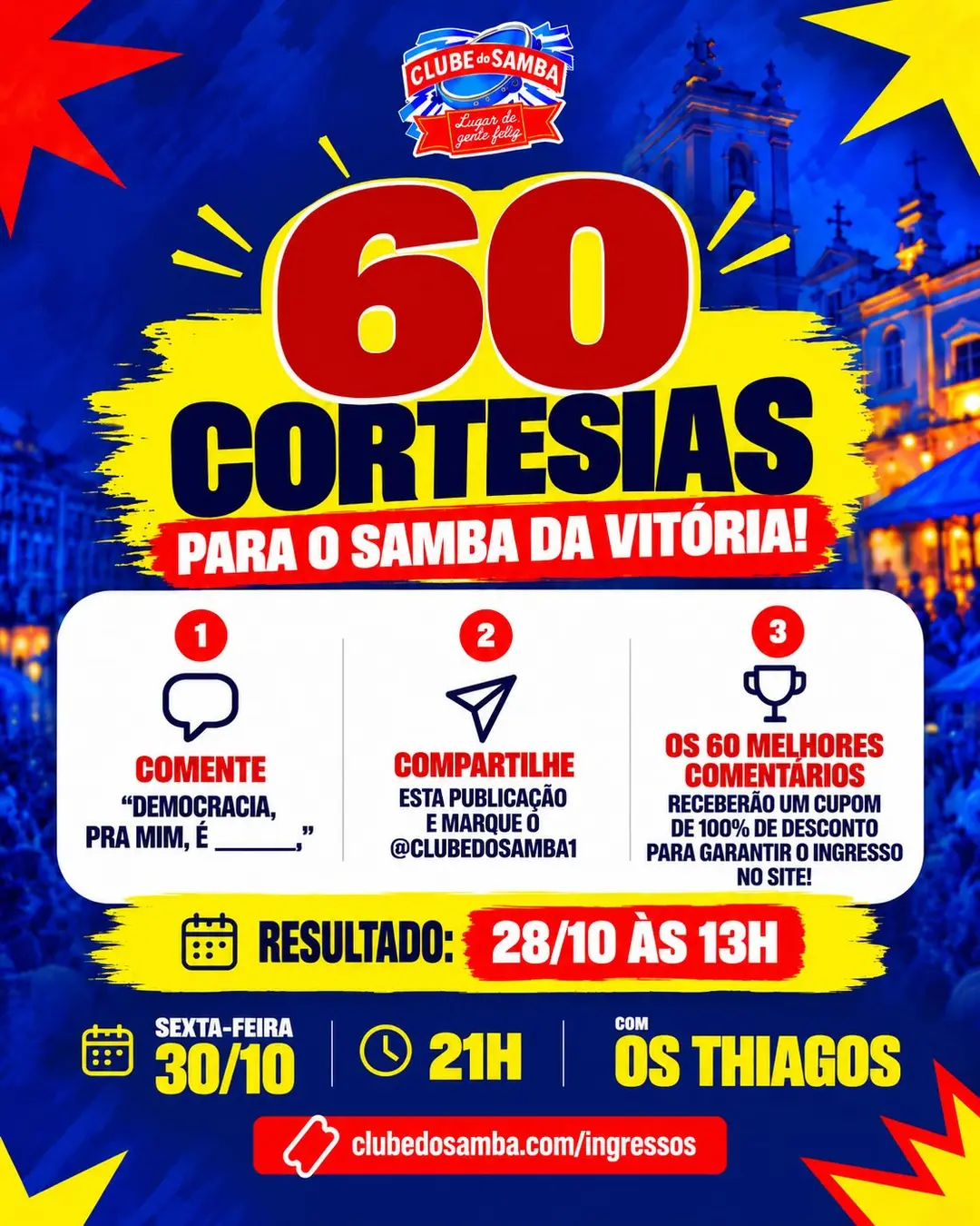 Flyer de Thiagos e Os Thiagos