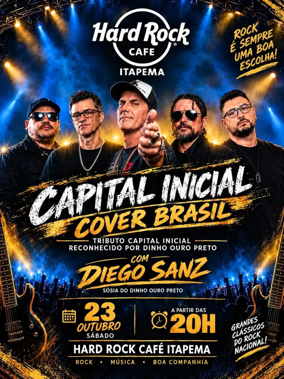 Flyer de Capital Inicial Cover Brasil