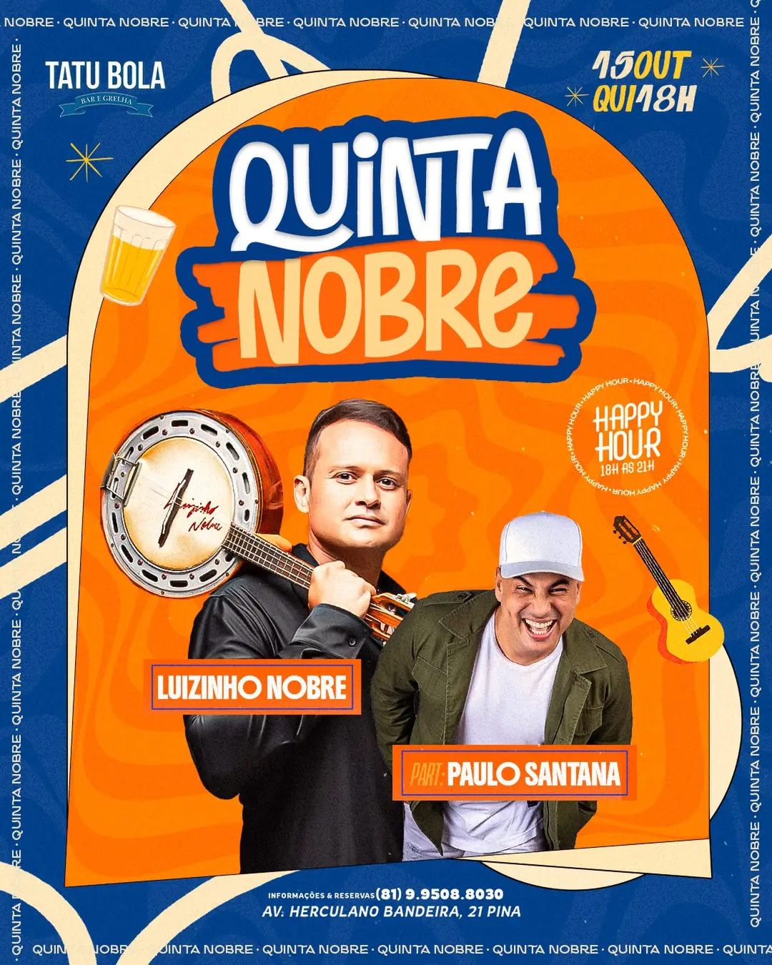 Flyer de Luizinho Nobre e Paulo Santana