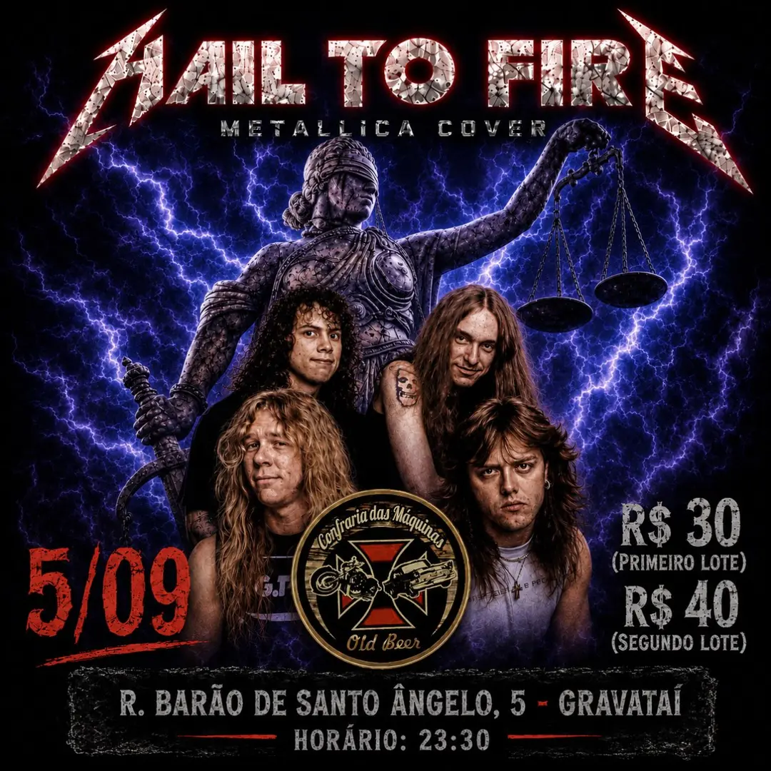 Flyer de Hail to Fire, Madame Chaos e AliceLift