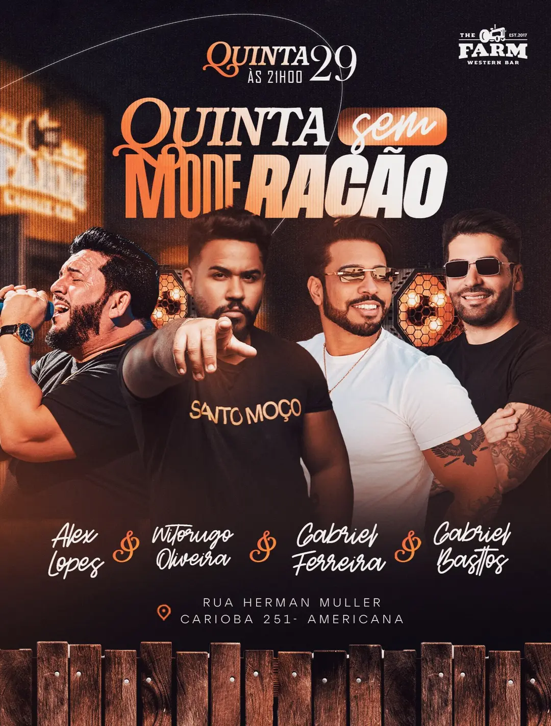 Flyer de Witorugo, Gabriel Basttos e mais 2 artistas