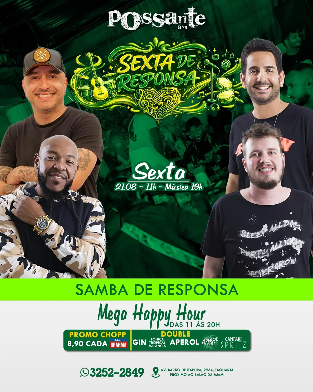 Flyer de Samba de Responsa