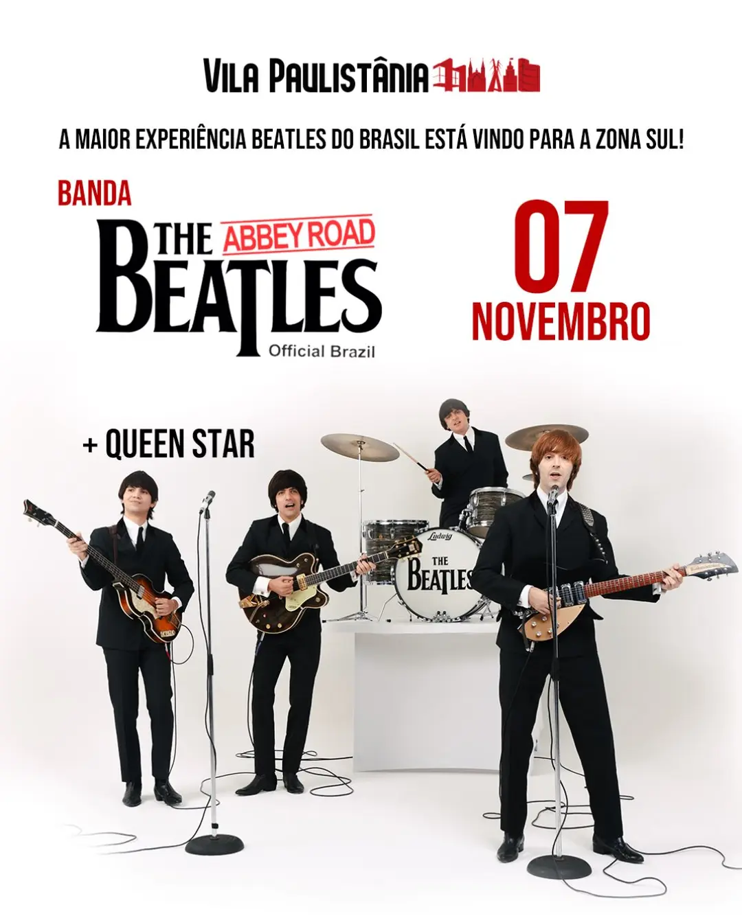 Flyer de Abbey Road e Queen Star