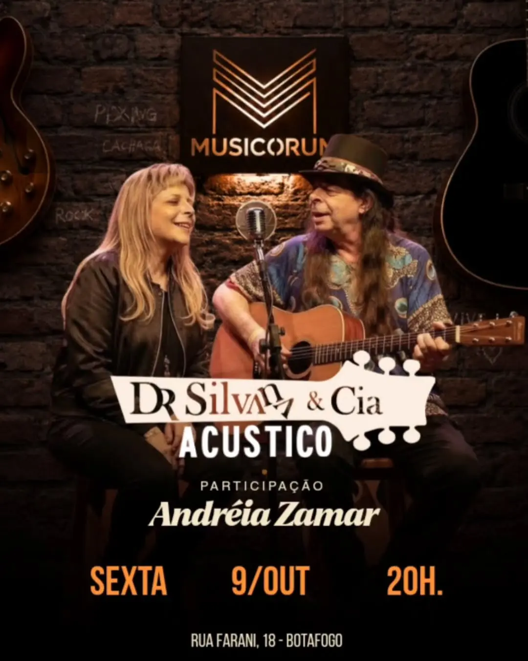Flyer de Dr. Silva & Cia e Andréia Zamar