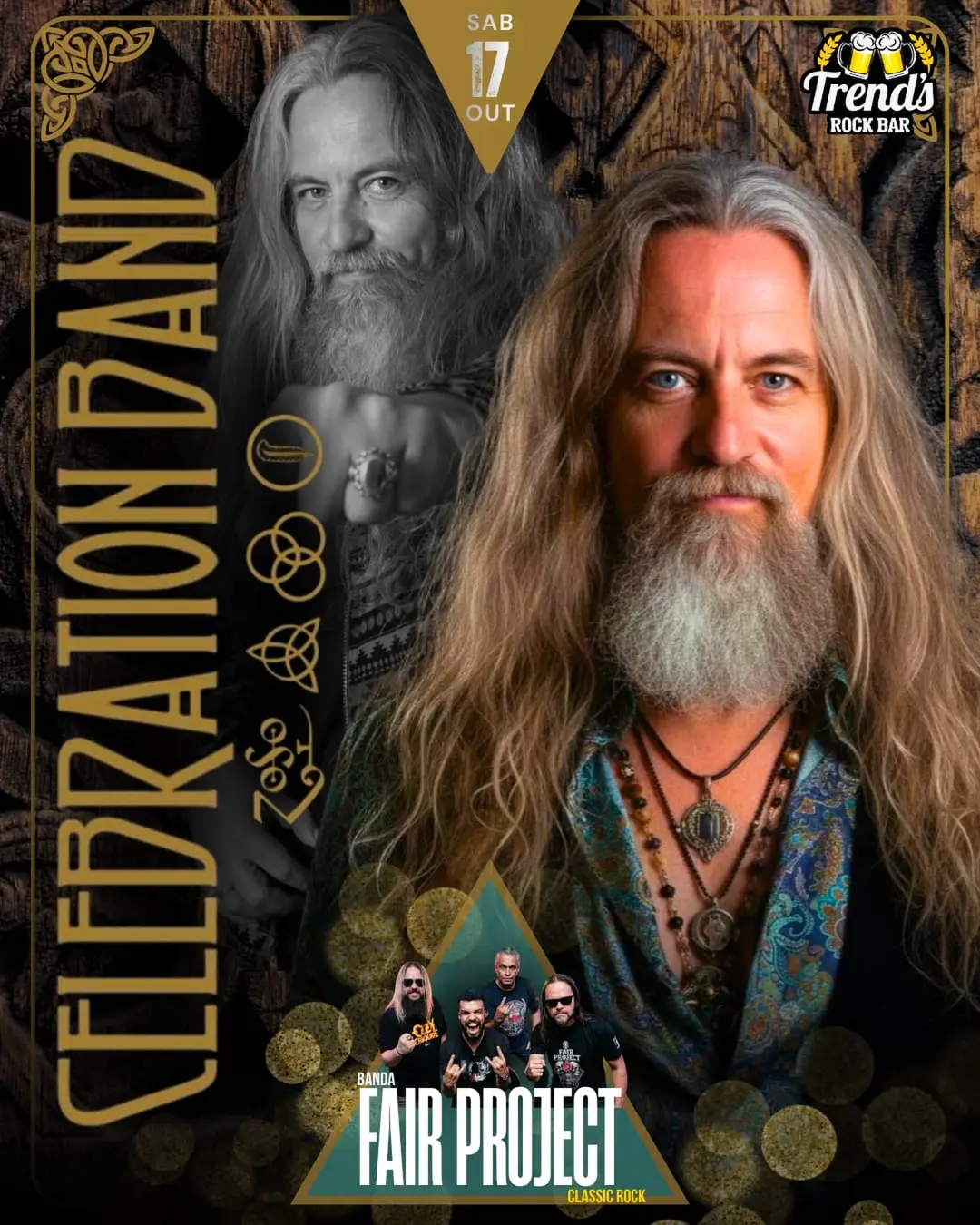 Flyer de Celebration Band e Fair Project
