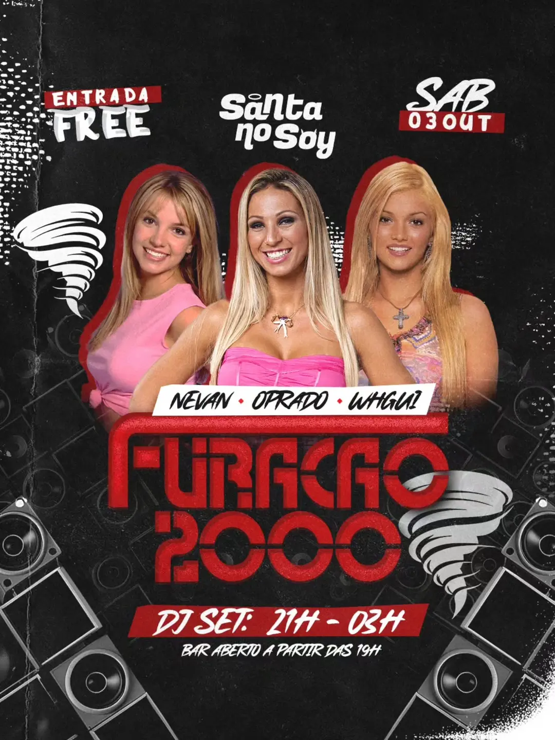 Flyer de Furacão 2000