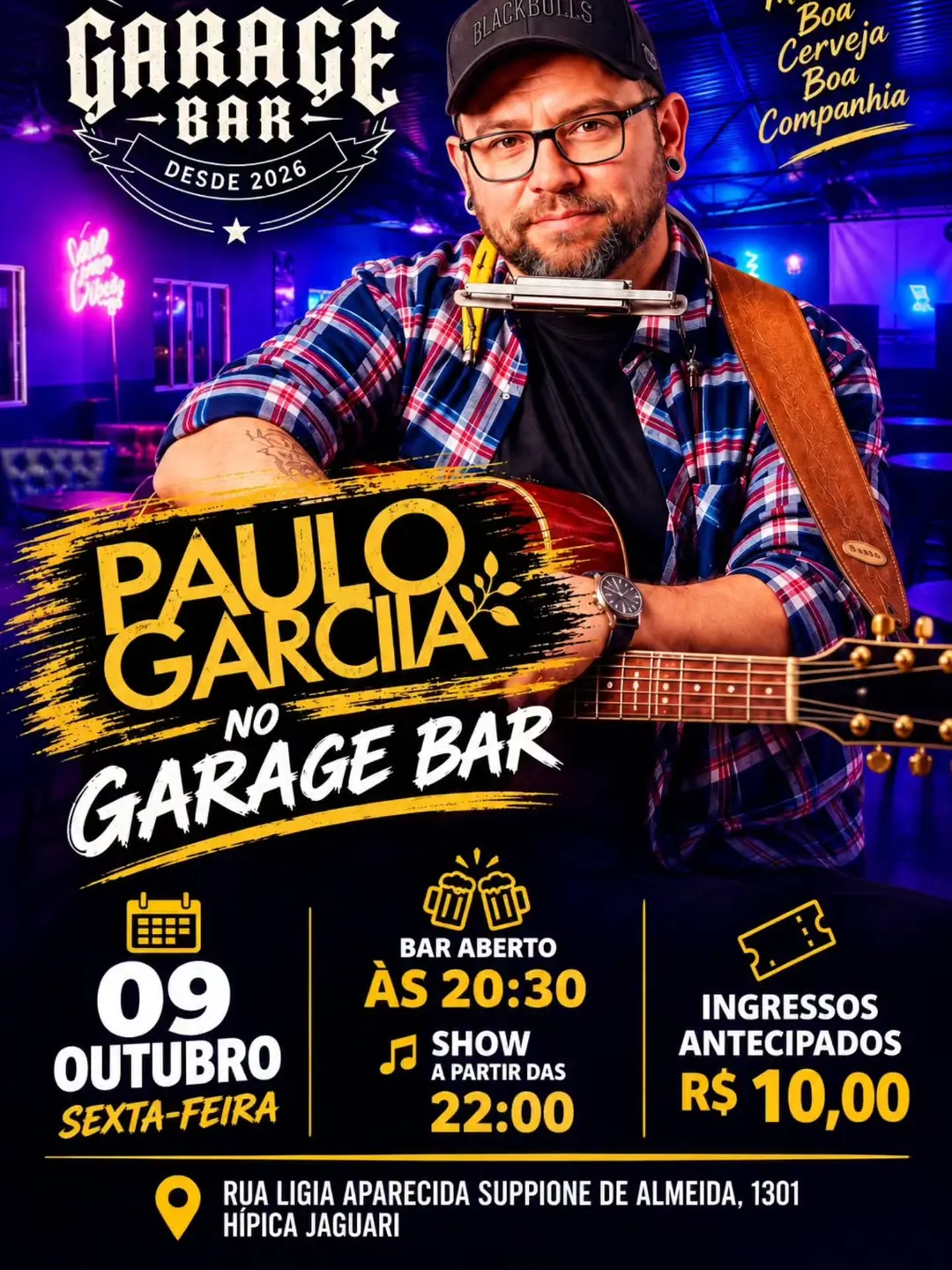 Flyer de Paulo Garcia