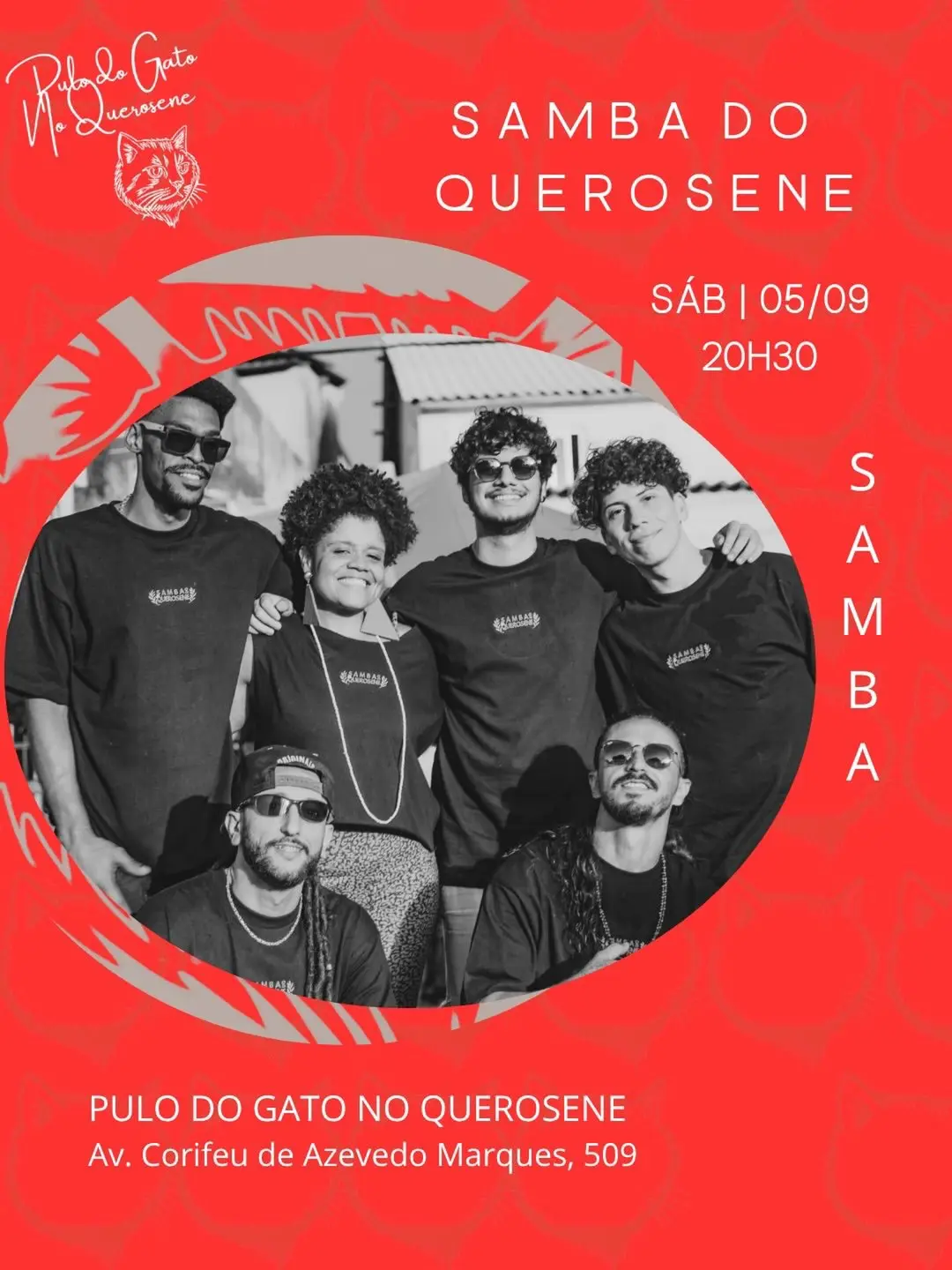 Flyer de Samba do Querosene