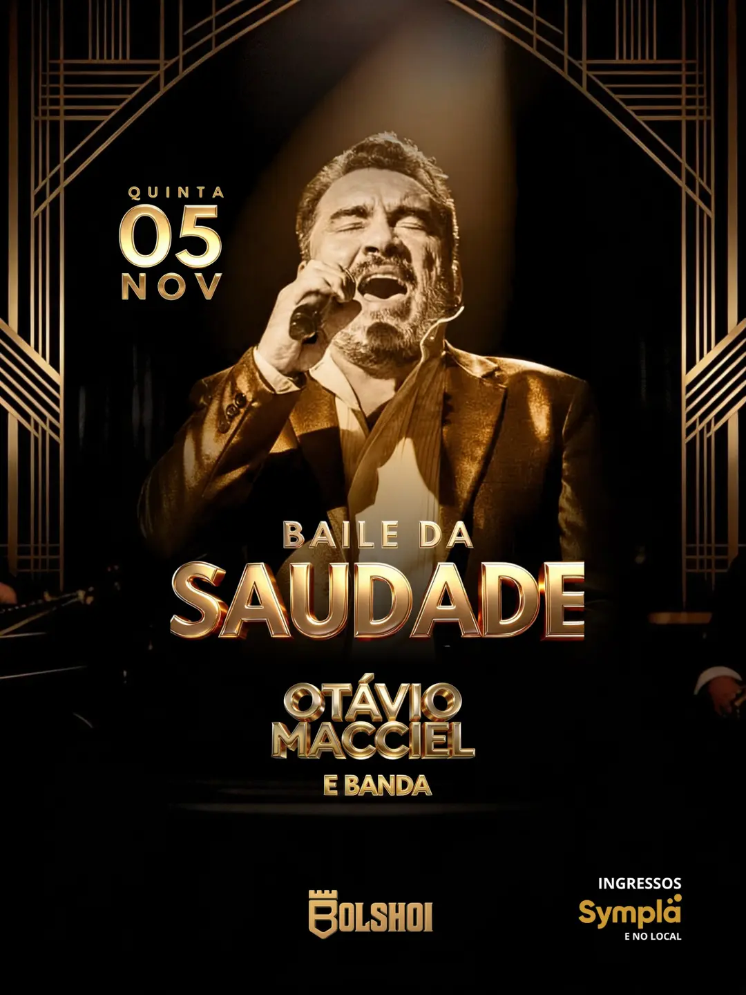 Flyer de Otávio Macciel & Banda