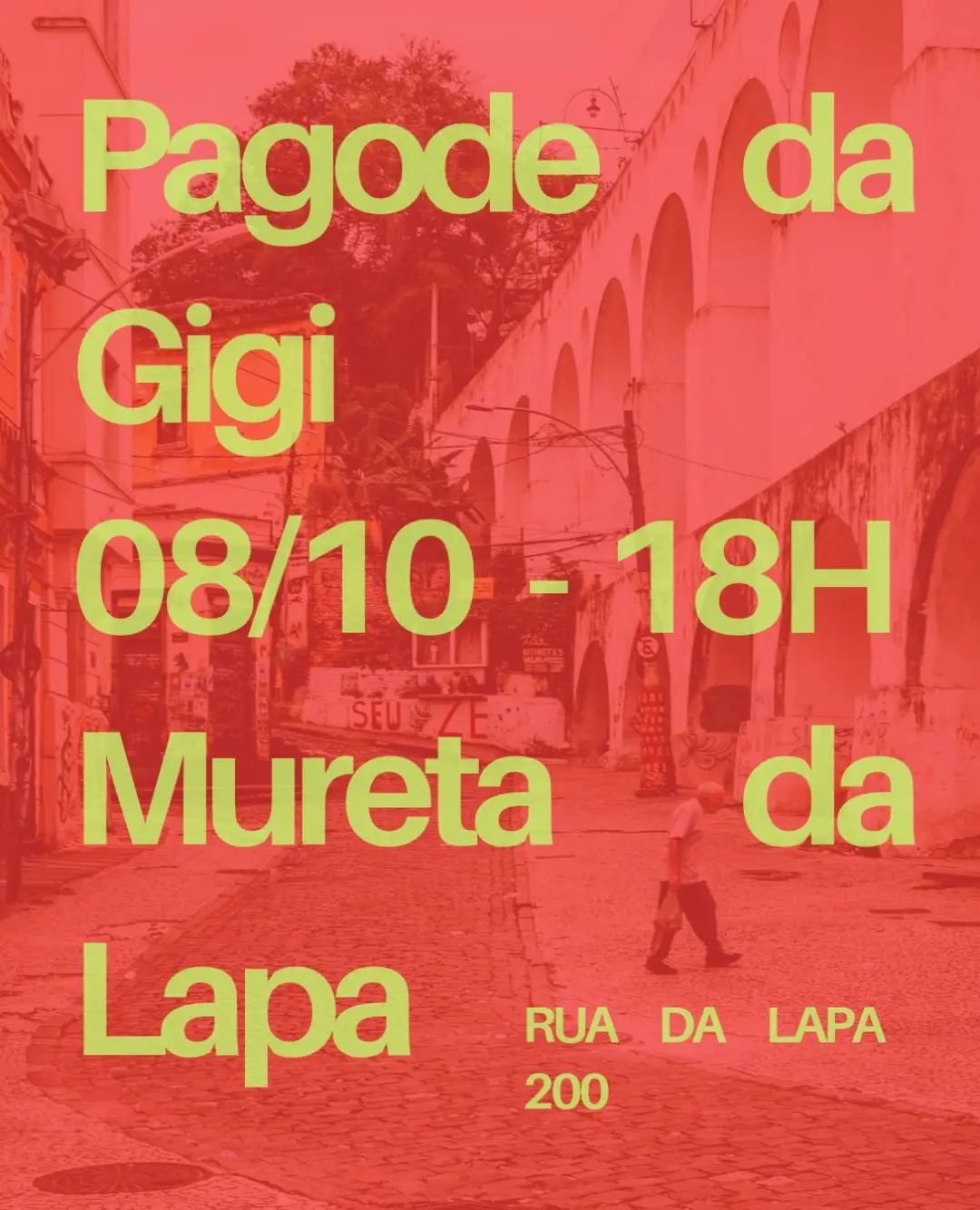 Flyer de Pagode da Gigi | Pagode de Rua