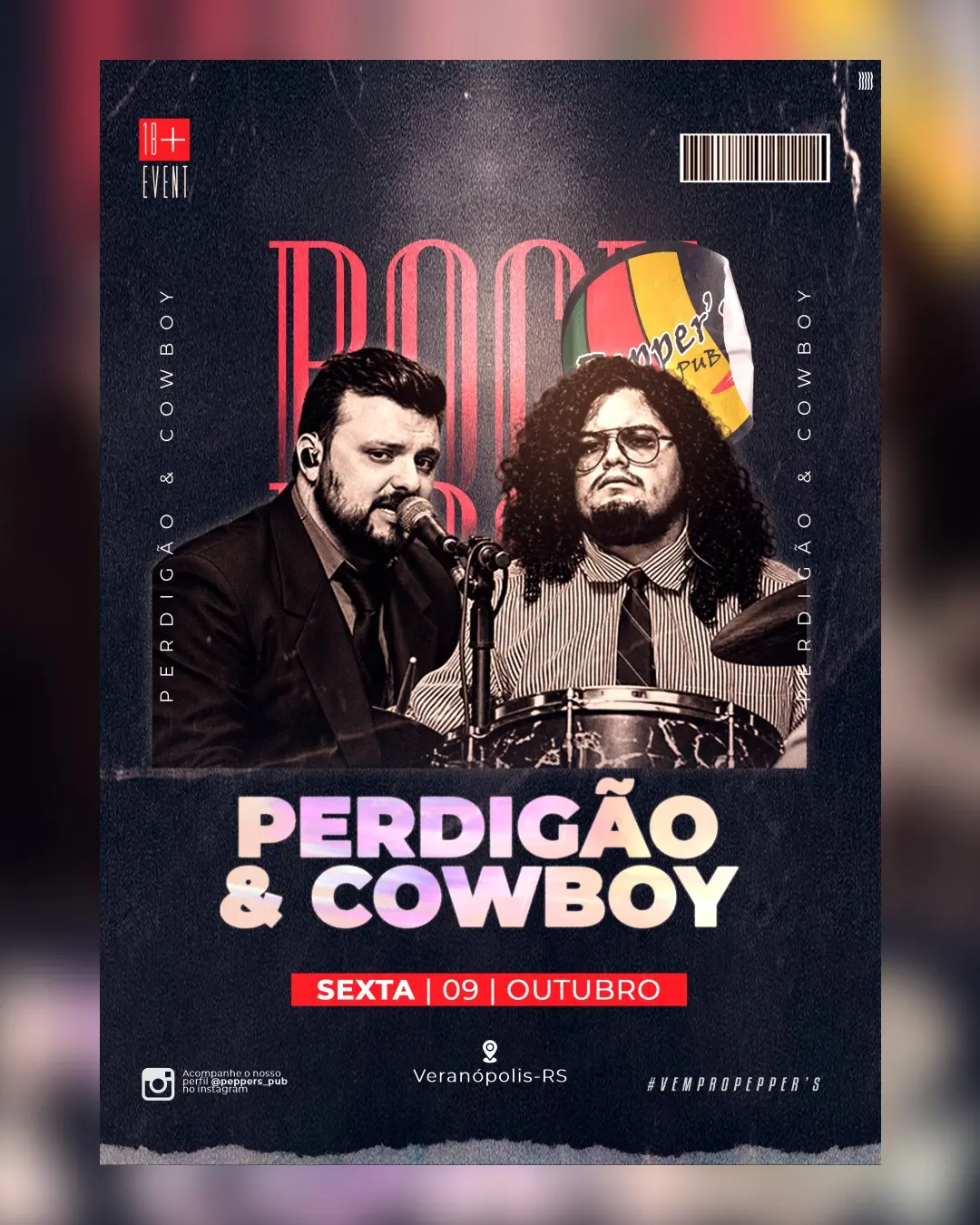 Flyer de Perdigão & Cowboy