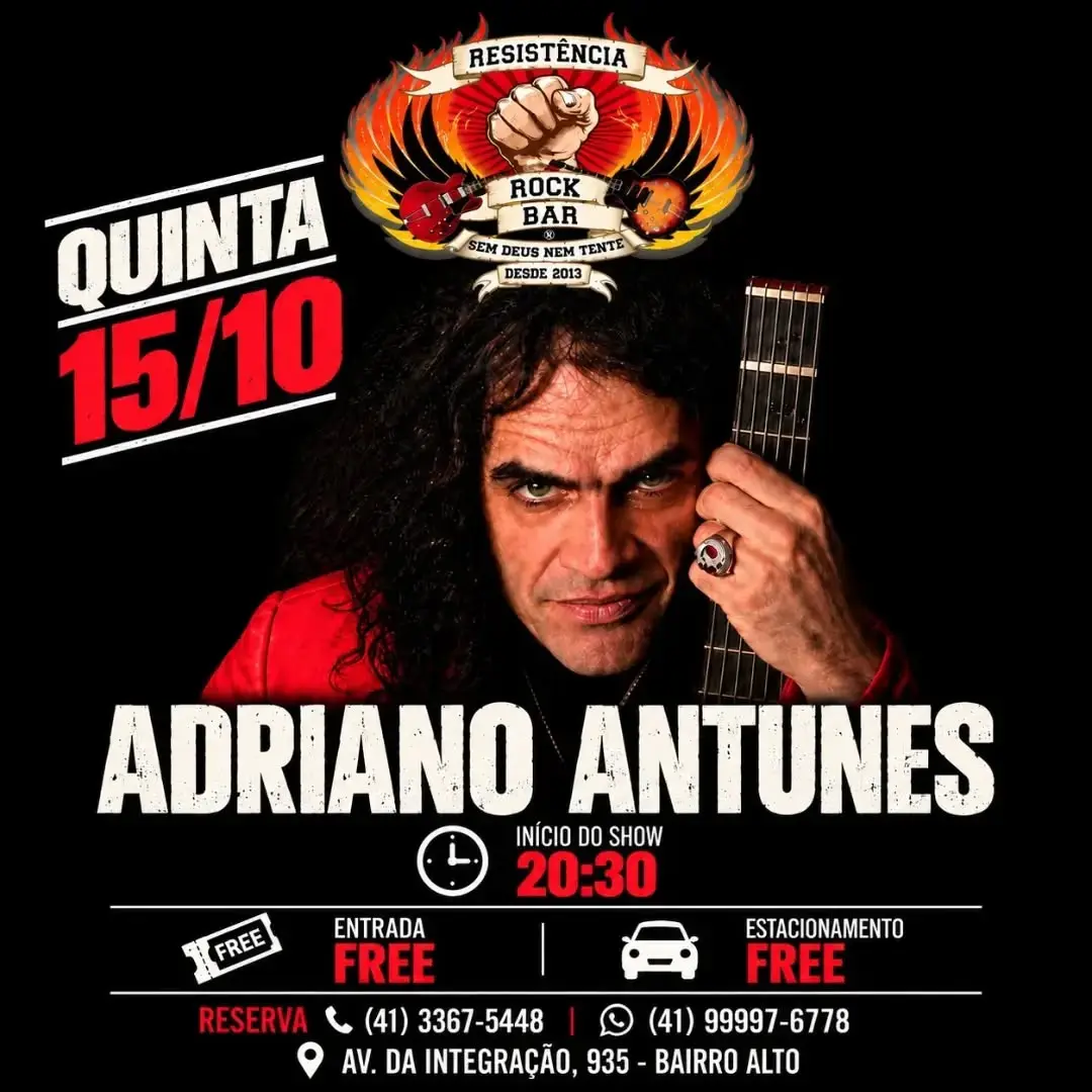 Flyer de Adriano Antunes