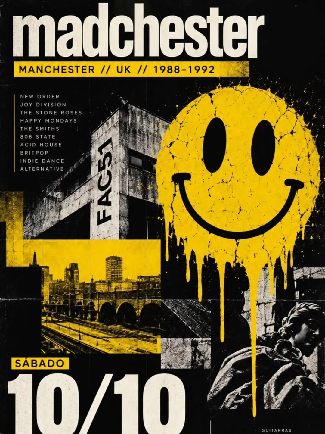 Flyer de Madchesters, Nano Pixxta e mais 3 artistas