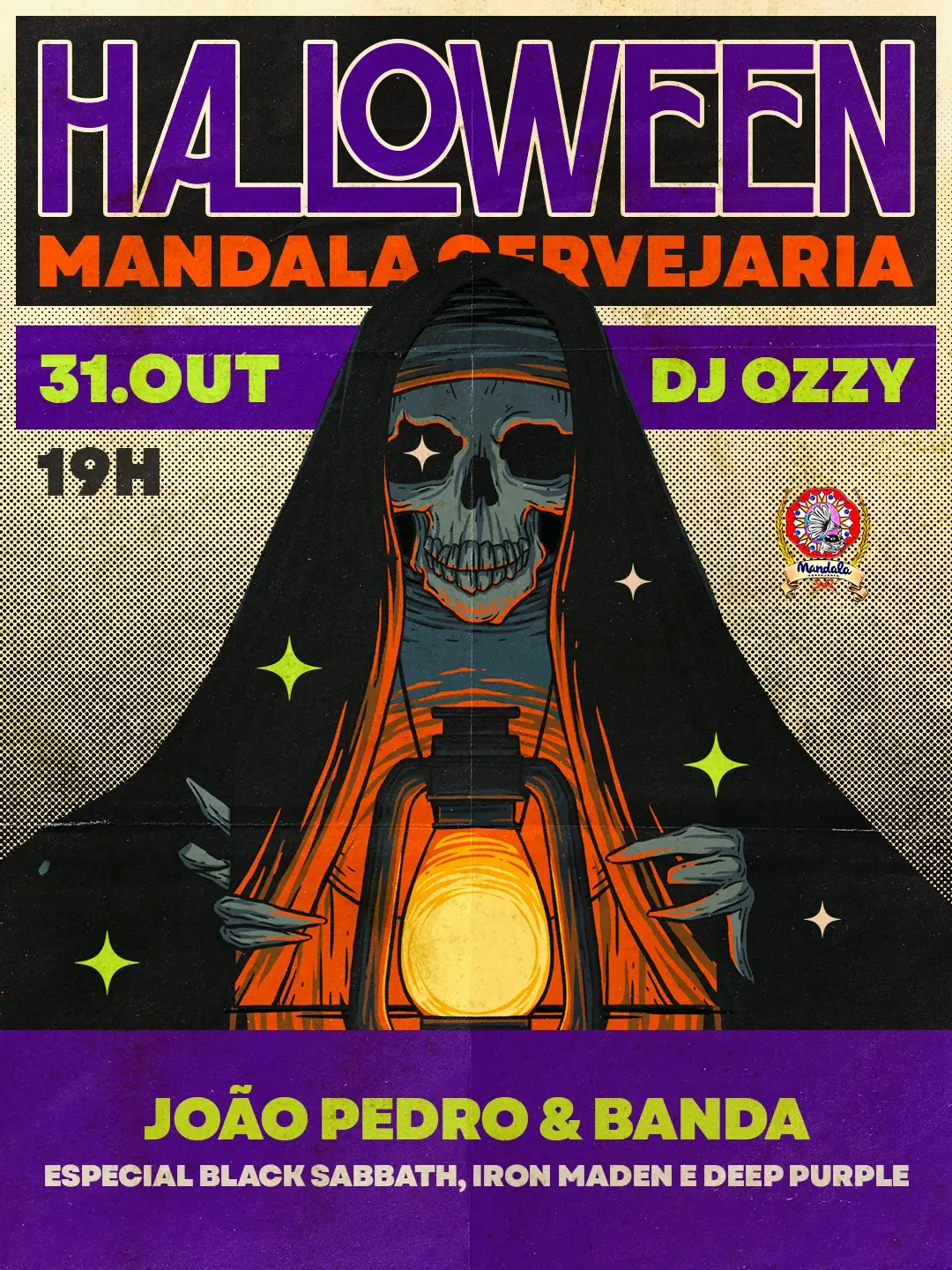 Flyer de Psicozzy a.k.a Ozzy e João Pedro & Banda