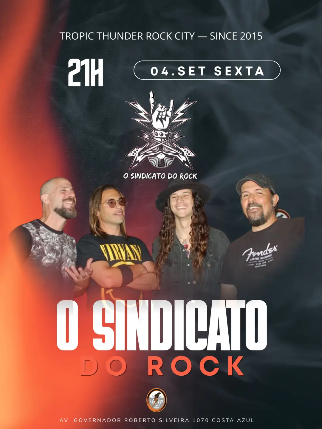 Flyer de O Sindicato do Rock