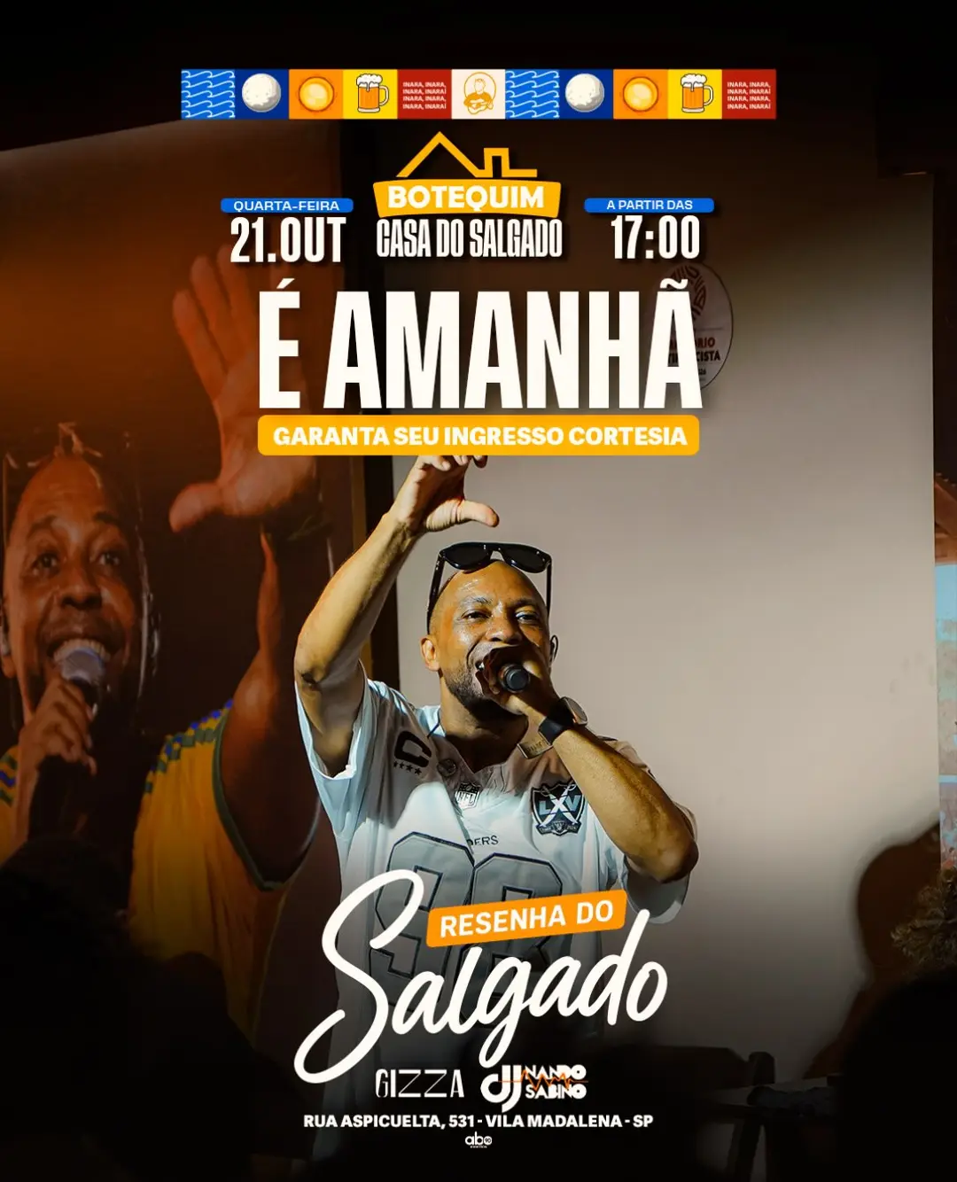 Flyer de Resenha do Salgado