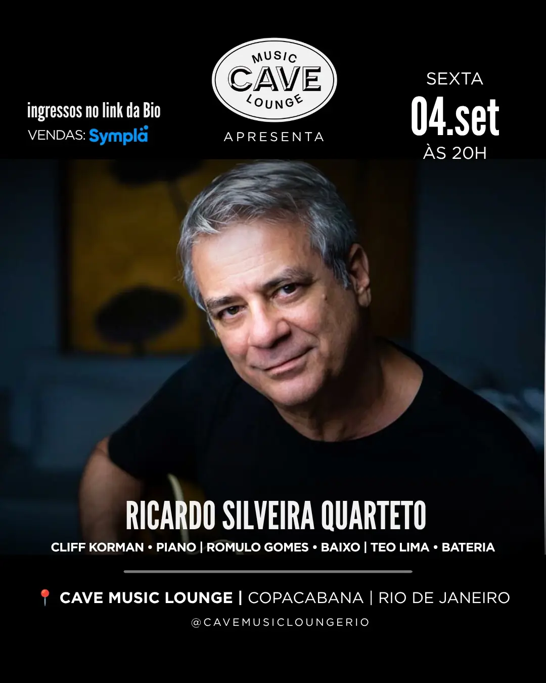 Flyer de Ricardo Silveira Quarteto