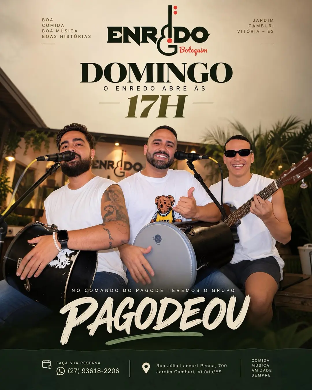 Flyer de Grupo Pagodeou