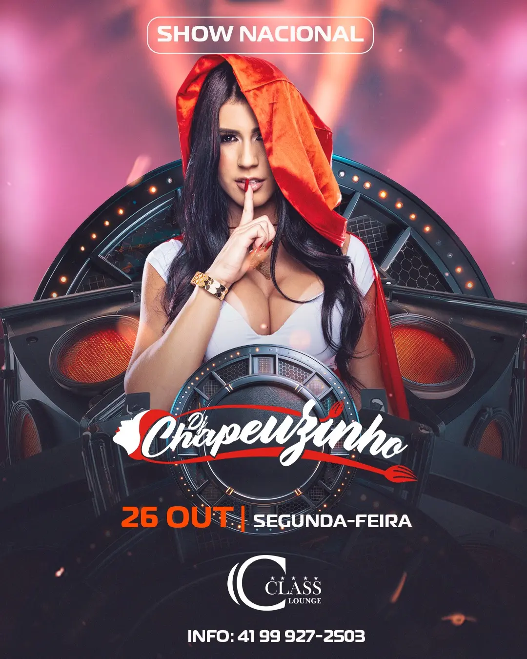 Flyer de DJ CHAPEUZINHO